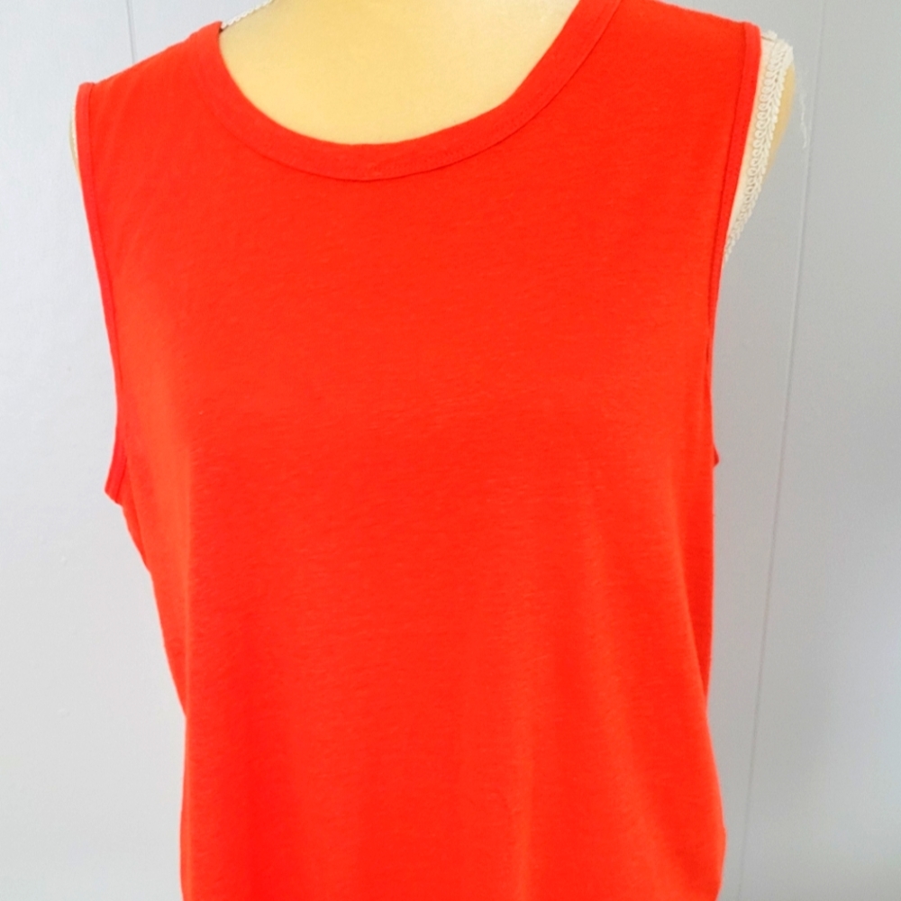 Orange Sleeveless Old Navy Knit Top NWT